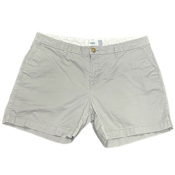 Old Navy Gray Zipper Shorts Belt Loops Size 10 - Picture 1 of 11